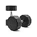 CAP Barbell SDPP-016 Color Coated Hex Dumbbell, Black, 8 pound, Pair