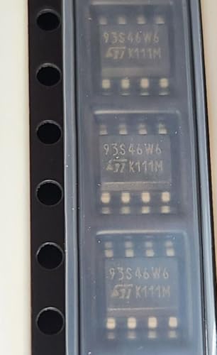 (100 PCS) M93S46-WMN6T STM IC EEPROM 1KBIT Compatible with SPI 2MHZ 8SOIC