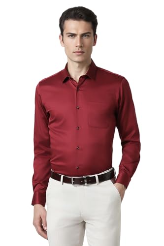 Image of Peter England Men's Cotton Slim Fit Shirt