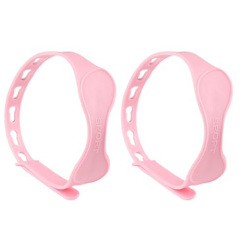 Rodillera ajustable con diseño de puño, correa rotuliana para alivio del dolor y tendones, atletas, lavable, elástica, correr, baloncesto, entrenamiento, cómoda, rosa, 1 unidad