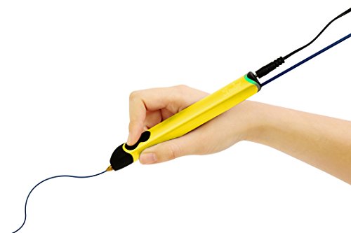 3Doodler Create 3D Printing Pen Set with 50 Plastic Strands, Electric Yellow