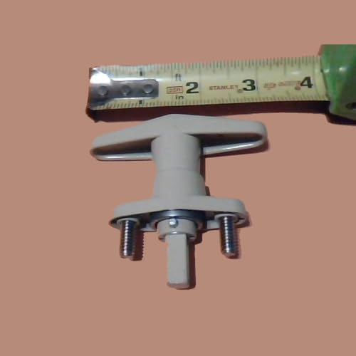 ABA T-Handle Shutter Lock Kit, Accordion Hurricane Storm Shutter Lock, White, New - Thumbnail 5