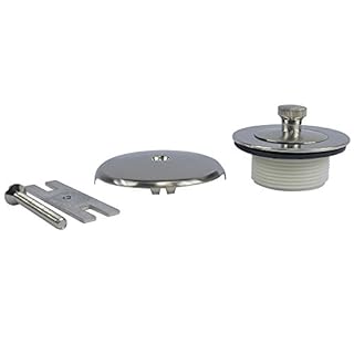 Danco Universal Lift and Turn Bath Drain Trim Kit with Overflow, Brushed Nickel, 89239
