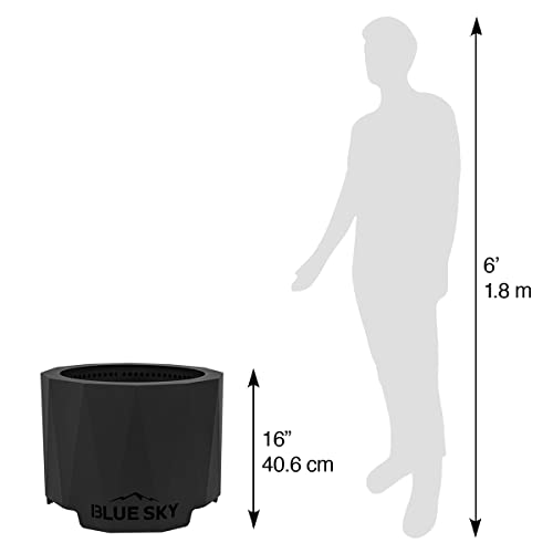 Blue Sky Outdoor Living Peak Smokeless Patio Fire Pit, Portable Fire Pit with Lift-Out Ash Catch, Black - Image 9