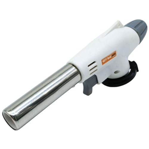 Maçarico Portátil Branco a Gás - Acendimento Automático