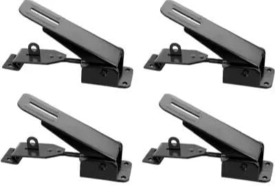 11845 Fold Down Pop Up Camper Latch and Catch - Black- 4 Pack Fits/Intended for JR Products11845
