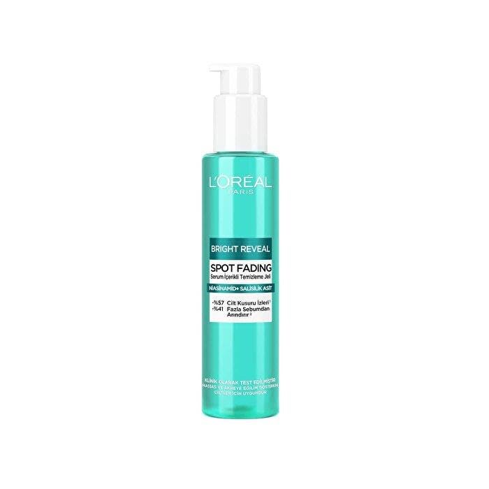 L'Oreal Paris Bright Reveal Cilt Kusuru İzi Karşıtı, Serum İçerikli Temizleme Jeli Niasinamid ve Salisilik Asit 150 ml