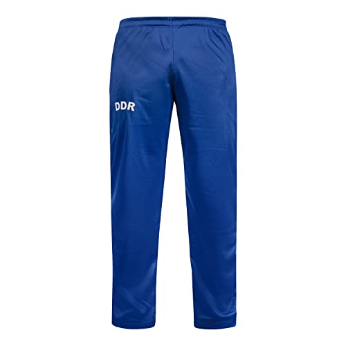 JL Sport Historic DDR East Germany Blue Track Pants Retro Vintage Football Gym Herren, blau, XL