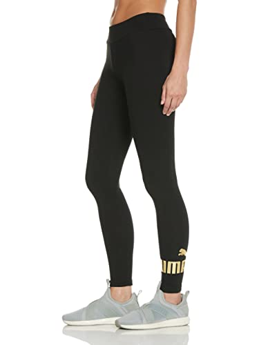 PUMA ESS+ Metallic Leggings für Damen, Schwarz