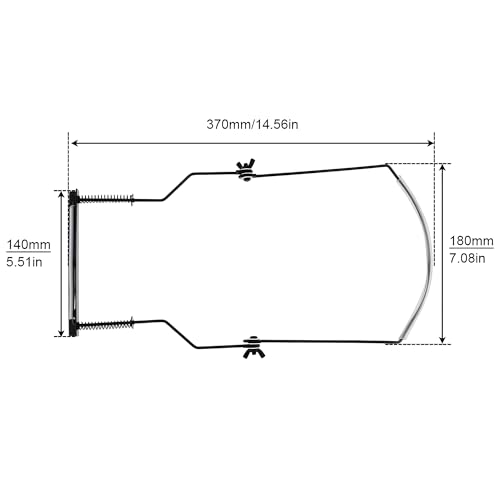 RuiJOTWAT 10-Loch-Mundharmonikaständer Verstellbare Mundharmonika-Halsklemme aus Metall 10-Loch-Mundharmonikaständer zum Aufhängen am Hals