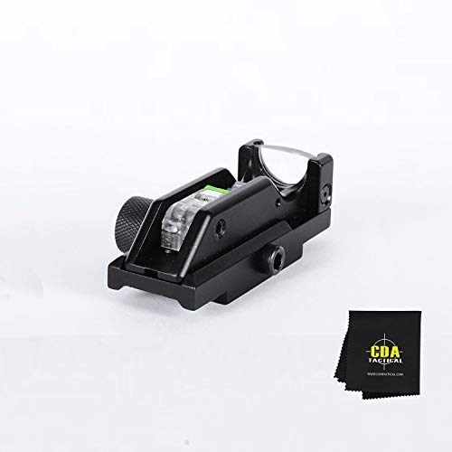 SeeAll Open Sight MK2 Tritium-Lit for Shotguns – Pistols – Anything with A Rail | Iron Sight Replacement | Tritium for Night Visibility | (Delta Reticle) | + CDAT Cleaning Cloth