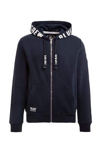 Camp David Herren Sweatjacke mit Kapuzen-Artwork Blue Navy, XXXL Camp David Herren Sweatjacke mit Kapuzen-Artwork Blue Navy, XXXL