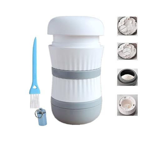 1/3 Medicine Cutter, 1/2 Medicine Cutter, Pill Grinder, Pill Crusher, Large and Small Pill Divider (Gray)