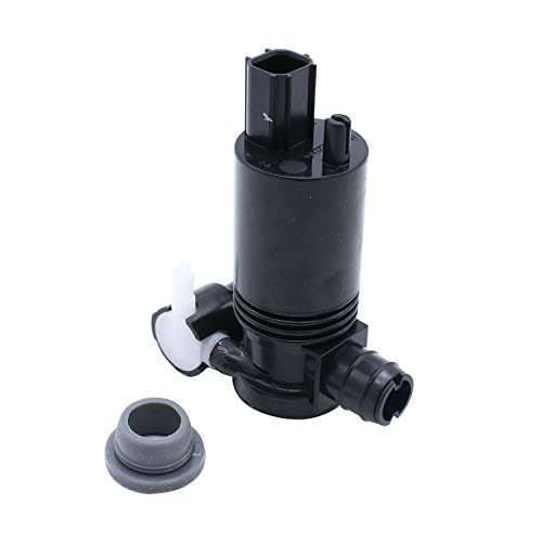 1 PC SHLPDFM Black Colour Windscreen Washer Pump Front Twin Outlet Windscreen Washer Pump 8A61-17K624-AA, 93-17664-AA, 1014003 Fits for Ford Fiesta MK6 (2002-2015)