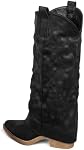 SheSole Women's Cowboy Boots Fold Over Boots for Women Knee High, Pointed Toe Slouch Shark Boots with Western Embroidery
