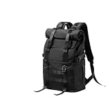 Bagagerie Moto Sac À Dos roulettes Hommes Résistant l'eau Extensible Ordinateur Portable 17.3 Pouces Les Déplacements Domicile Travail Sac À Dos Motos(Large Size)