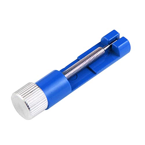 BLIBUNALA Kit de herramientas de metal ajustable para reloj, correa de reloj, pulsera de enlace, removedor de pines, grifo de acero inoxidable negro para cocina con jabón (azul, talla única) Cover