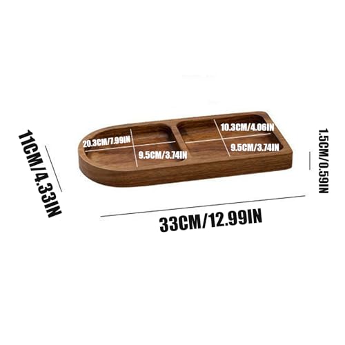 Plat à compartiments pour l'organisation afin d'éviter de mélanger les snacks - 6