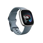 Fitbit Versa 4 Fitness Smartwatch with Built-in GPS and up to 6 Days Battery Life - Compatible with Android and iOS, Waterfall Blue/Platinum