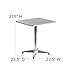 Flash Furniture Mellie 23.5'' Square Aluminum Indoor-Outdoor Table with Base
