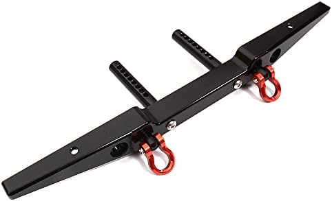 Integy RC Model C25008BLACK Billet Machined Alloy T2 Rear Bumper for Axial SCX-10, Dingo, Honcho