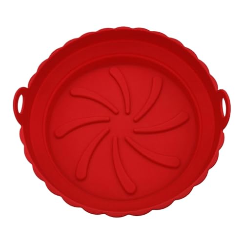 Silicone Air Fryer Liner, Cooking Basket, Heat Resistant Easy Release Tray, 7,87 x 1,97 in Frying Drumstick Tray, Portable Safety Dishwasher for Chicken Wings, Baking, Family Meals