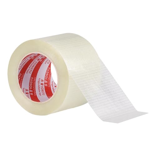 Perfk Reinforced Fiberglass Tape, Filament Reinforced Strapping Tape, for Fixing Binding Sealing, 50mm 25 Meters