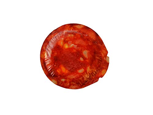 Pack x10 divertidos preservativos con diseño de rodaja de chorizo