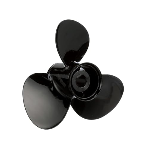 Image of Quicksilver Black Diamond 3-Blade Aluminum Propeller for Mercury and MerCruiser Engines