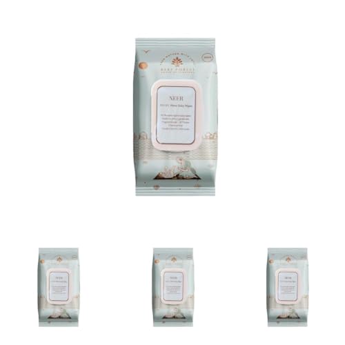 Image of Baby Forest Neer 99.9% Water Baby Wipes | Ideal for 0 Plus Months | No Added Fragrance | Protects Baby's Skin | Dermatologically Tested | Plant-Based Formulations |72 Wipes /Pack | 3x Thicker & Softer |Pack of 4