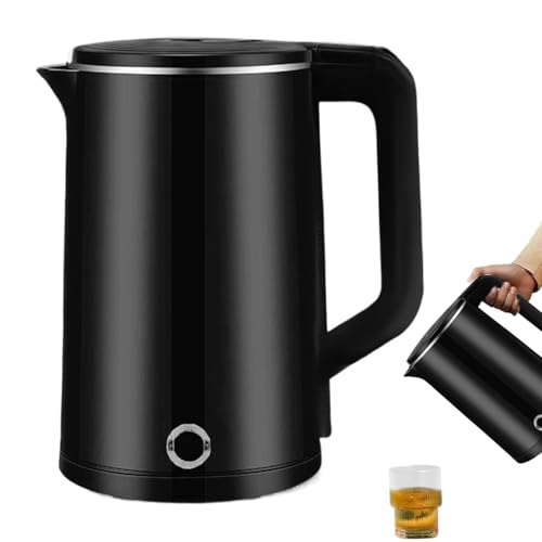 Caleta de acero inoxidable, eléctrica de acero inoxidable - 2.3L Hot Kettle Electric Automatic Sechle Off | de control de temperatura de la caldera de agua rápida portátil para hervir para acampar en
