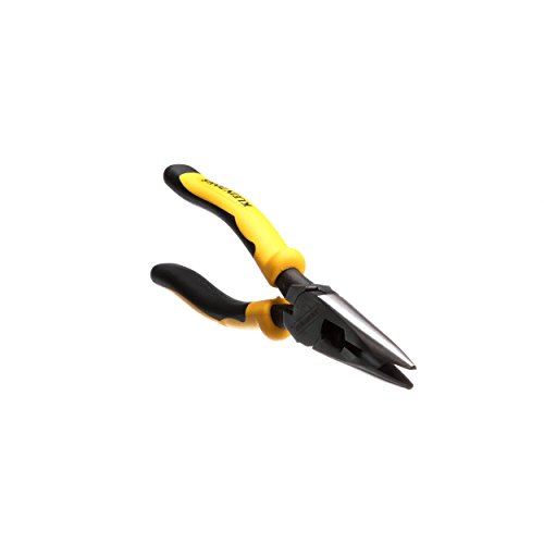 Klein Tools J203-8N Long Nose Side-Cutter Stripping Pliers, Induction Hardened and Heavier For Increased Cutting Power, 8-Inch
