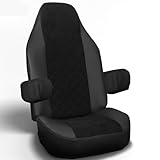 ALFA-WAYS Seat Cover for Trucks fits Mack Anthem Pinacle, Granite, 2019-current Black One Seat