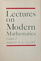 Lectures on Modern Mathematics 0471748277 Book Cover