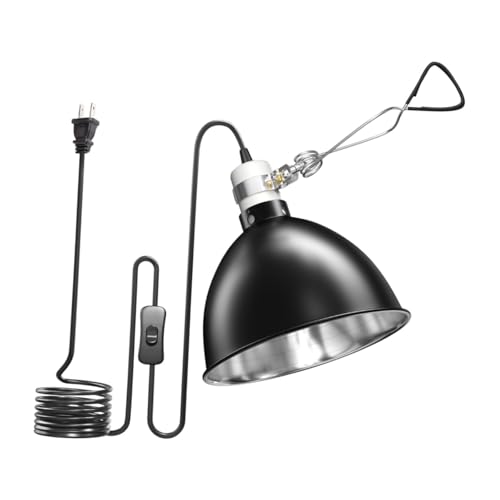 DeeRace 爬虫類の爬虫類照明器具ヒートランプヒートバス、ブラケット、ヤモリ、、カメ用のシミュレーションランプホルダー