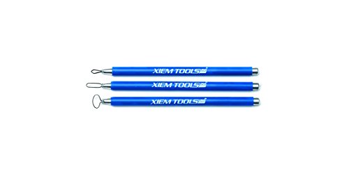 Xiem Tools USA Mini Ribbon Sculpting Tools, Heat Treated Steel, Set C Includes 3 Tools with Blue Handles (MRS3C-10291)