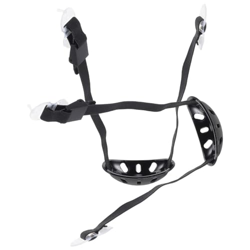 BESPORTBLE Correa De Barbilla para Casco De Sóftbol y Fútbol, y Tipo Ajustable, Material Durable, Color Negro, Juego De 2 Piezas, para Casco De Seguridad, Uso Deportivo y Protección Personal