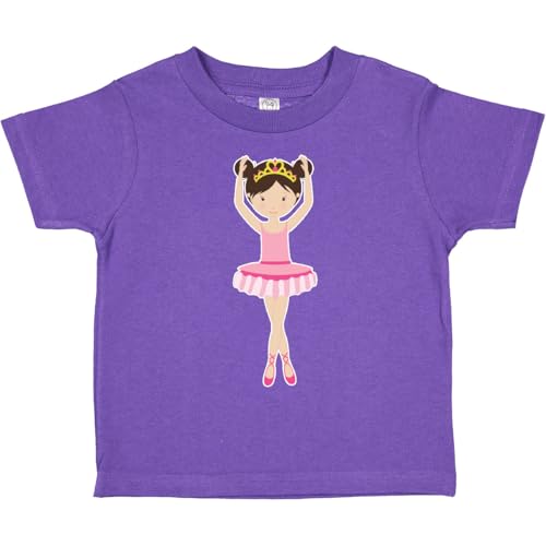 inktastic Ballerina with 2 Buns Toddler T-Shirt