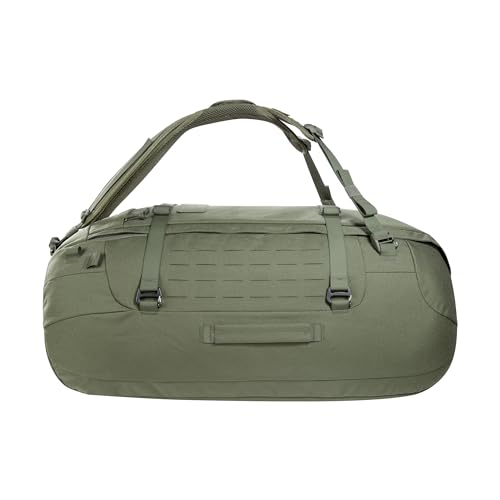 Tasmanian Tiger TT Duffel 65 l taktyczna torba podróżna Duffel Bag dla mężczyzn z funkcją plecaka i systemem Molle, zamykana, pojemność 65 l, oliwkowy, 70 x 36 x 28 cm