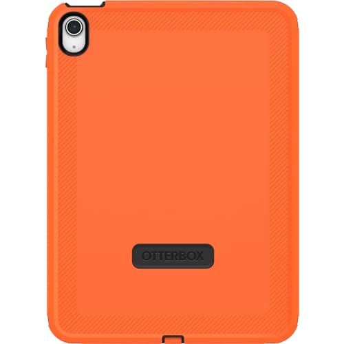 Image of OtterBox Defender Series Case for iPad (A16) & iPad 10th Gen - Orange | Heavy Duty, Impact Absorbing, Rugged and Protective Multi-Layer iPad Case