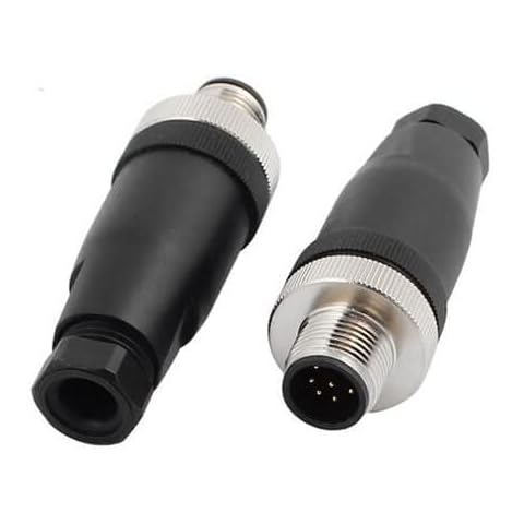 Keisnoaja M12 8 Pin Male Assembly Cable Plug Cover