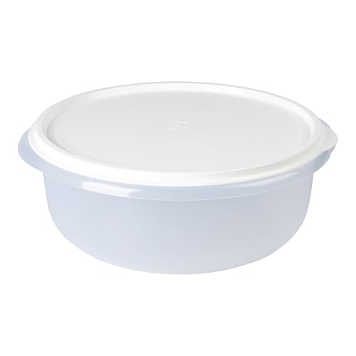 genialo Hefeteig-Schüssel Plop, Teigschüssel, mit Plopp Deckel, Pizzateig, Plastikschüssel, Rührschüssel, 6l, Ø 29 cm
