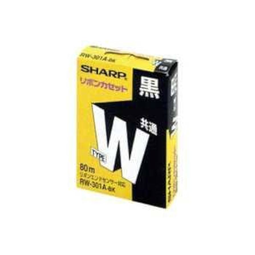 【未使用4個】ワープロ用　共通インクリボン　リボンカセット　タイプEW 黒 即決 送料込 未使用品 ワープロ用インクリボン type EW タイプEW