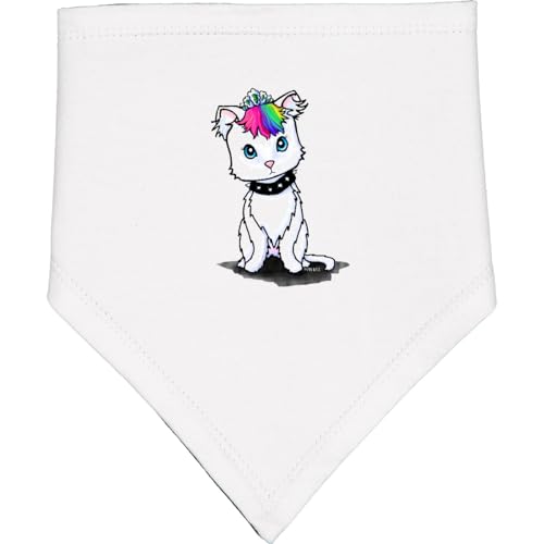 inktastic Punk Princess Kitten Baby Bandana Bib - KiniArt