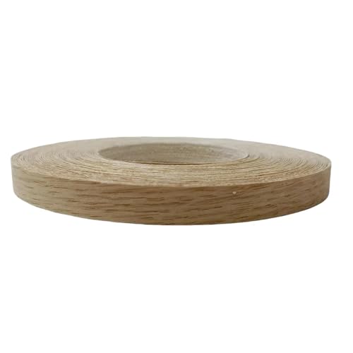 Bande de bordure en bois de chêne blanc 1,27cm x 15,2m thermo-collante pour meuble