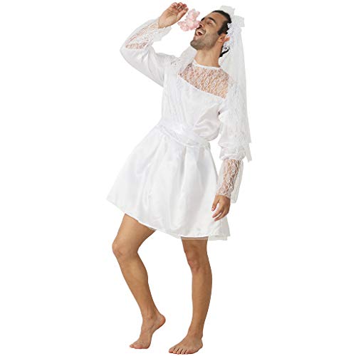 EraSpooky Enterrement Vie Garçon Déguisement Mariée Hommes Robe Mariage – vue 2