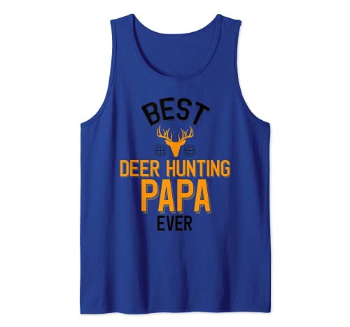Hombre Best Deer Hunting Papa Ever Cool Deer Hunting Camiseta sin Mangas