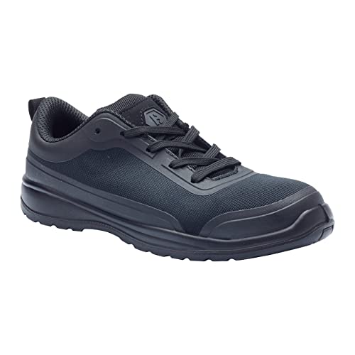 Blackrock Memphis S1-P Lightweight Non Metallic Safety Trainers, Anti Static Leather Safety Work Shoes with Metal Free Composite Toe Cap and Protective Midsole, Safety Work Trainers, Safety Sneakers