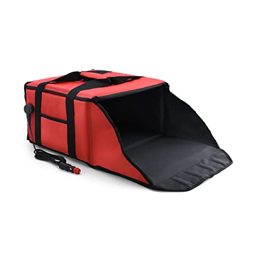 PizzaBag Pro, beheizte Pizza-Liefertasche mit Magnetverschluss und magnetischen Stecker in rot (35x35x20 cm) Cover