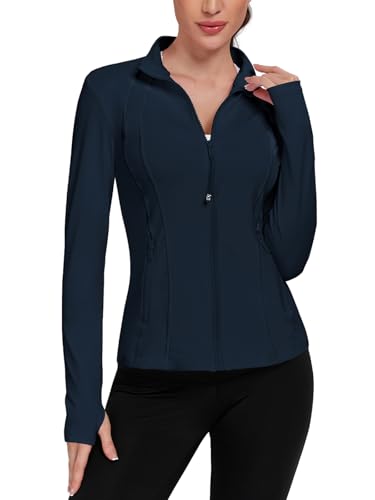 Veste de course légère pour femme avec zip intégral haut de yoga athlétique VUTRU